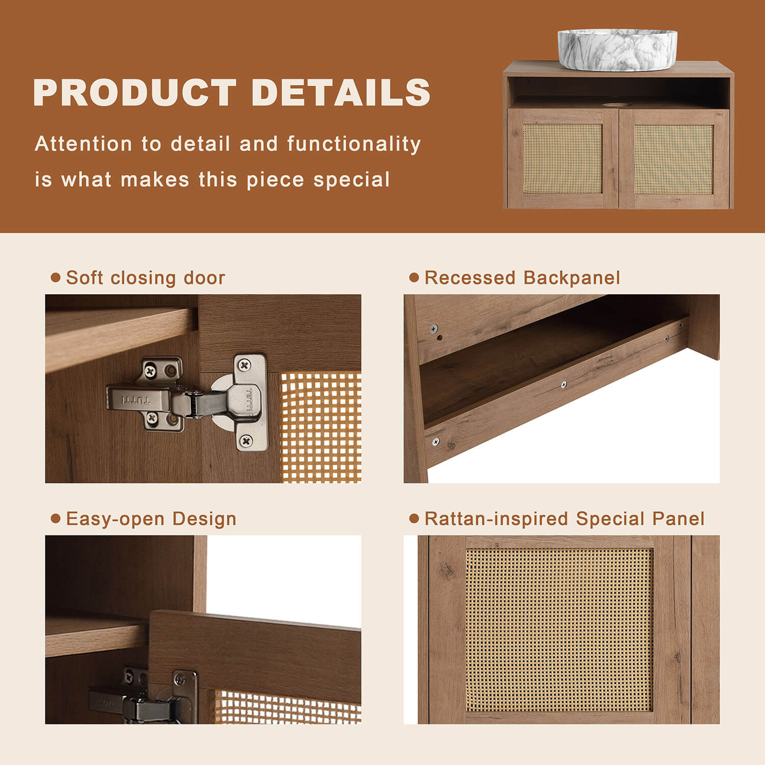 product details of Floating Vanity cabinet