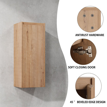 product details of White Oak Bathroom Wall Cabinet