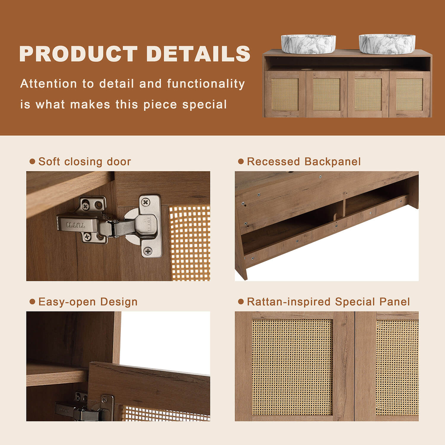 product details of White Oak Cabinet