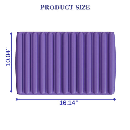 purple bathtub pillow dimensions illustration