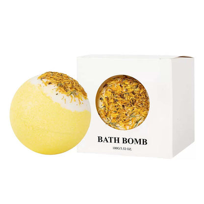 Chamomile Bath Bombs for Stress Relief USA,Relaxing Spa Bath Bombs Set (Set of 4)