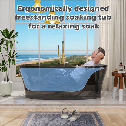 resin soaking tub with built in lumbar support backrest