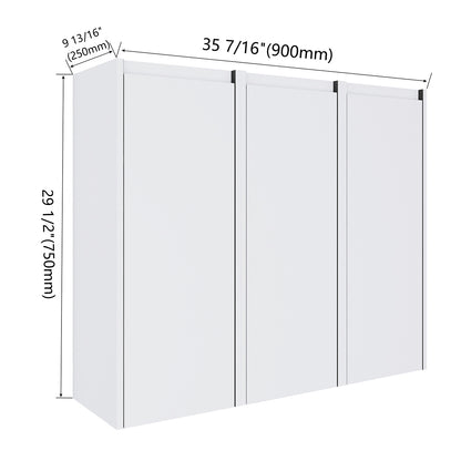size of 36 inch White Bathroom Wall Cabinet