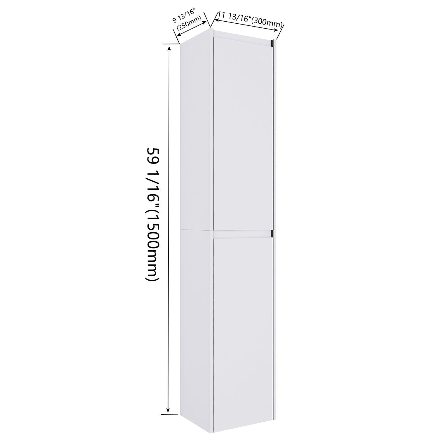 size of the bathroom wall cabinet