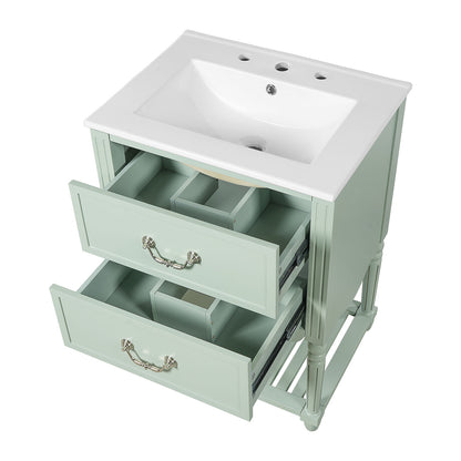 small space bathroom vanity with organized storage compartments
