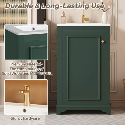 solid wood and MDF broads bathroom cabinet with sturdy hardware