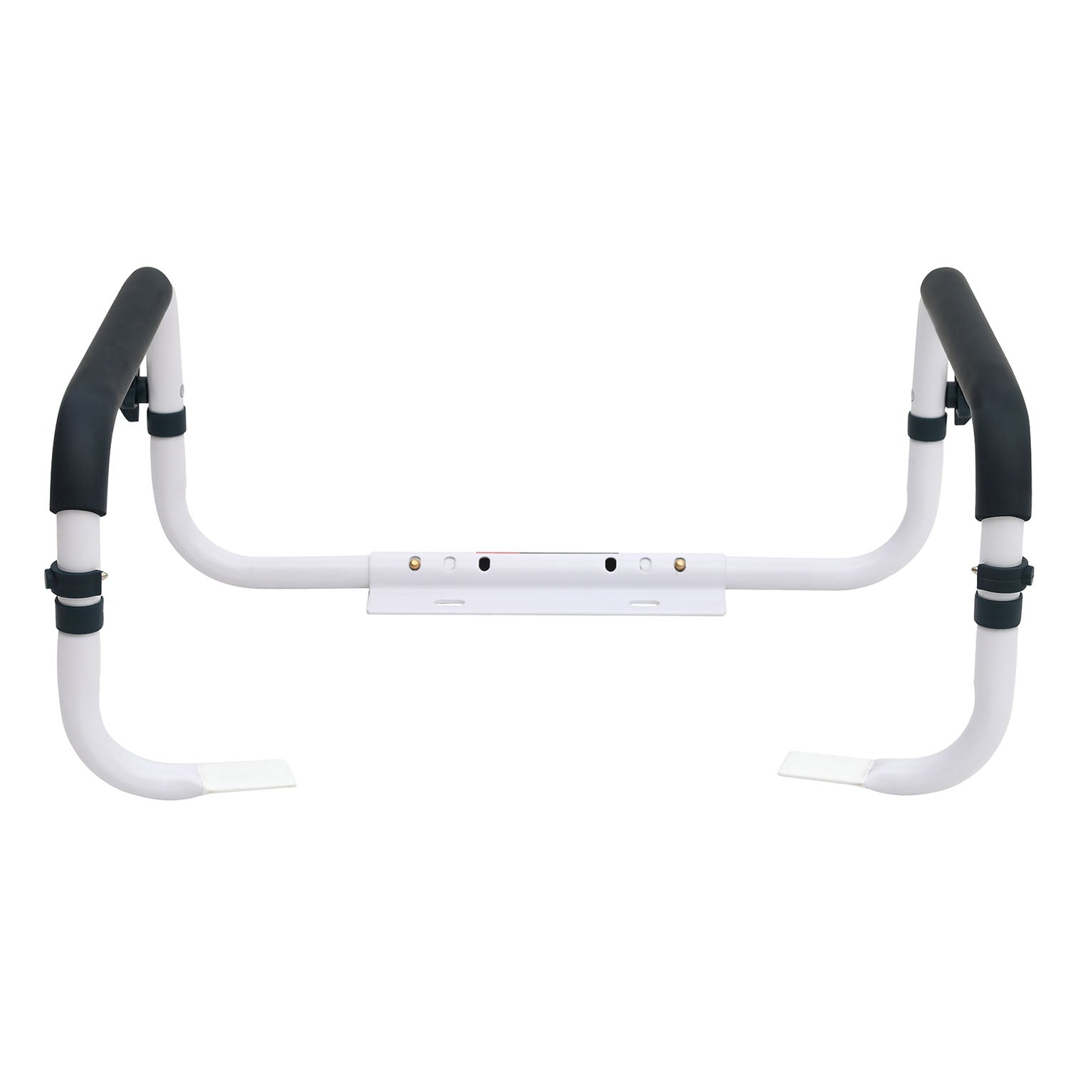 steel toilet safety frame with comfortable padded grip handles