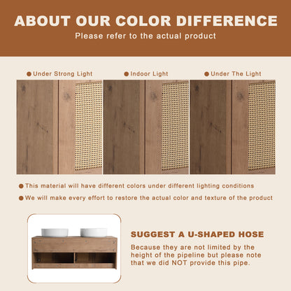 the color difference of Floating Vanity