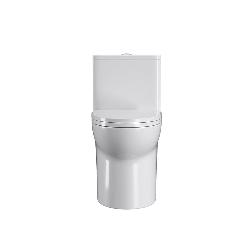 Modern Bathroom One-Piece Floor Mount Toilet 1.1/1.6 GPF Dual Flush High-Efficiency Flush