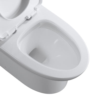 Modern Bathroom One-Piece Floor Mount Toilet 1.1/1.6 GPF Dual Flush High-Efficiency Flush