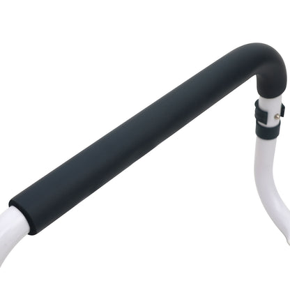 toilet grab bar frame with ergonomic foam padded grip handles