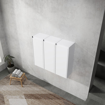 top view of 36 inch White Bathroom Wall Cabinet