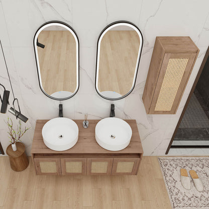 top view of 48 inch bathroom vanity 