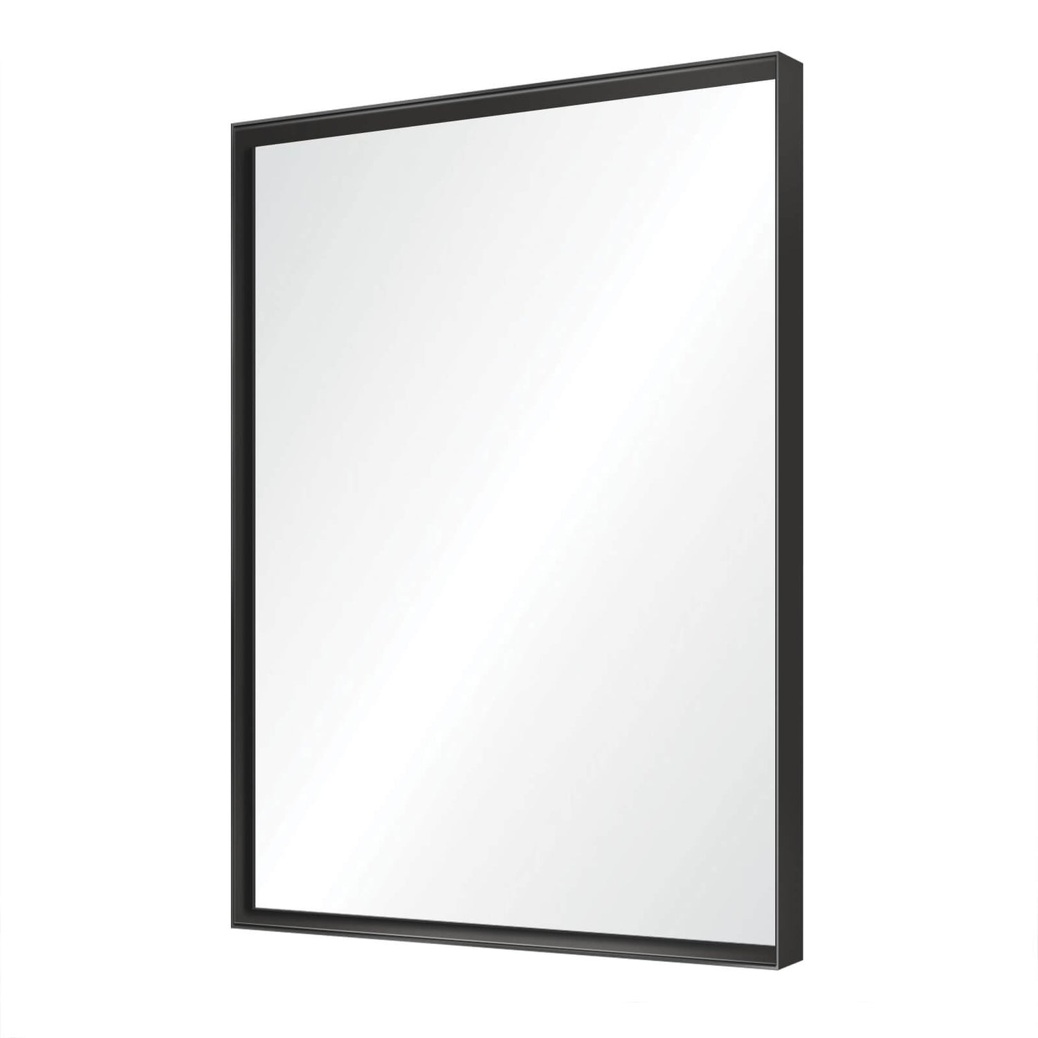 36&quot; x 24&quot; Aluminum Frame Bathroom Mirror with Beveled Edge