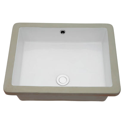 white ceramic bathroom sink designed for undermount installation