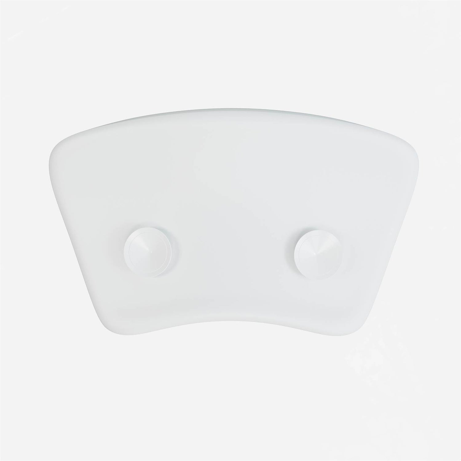 white bath pillow with strong suction cups for secure fit