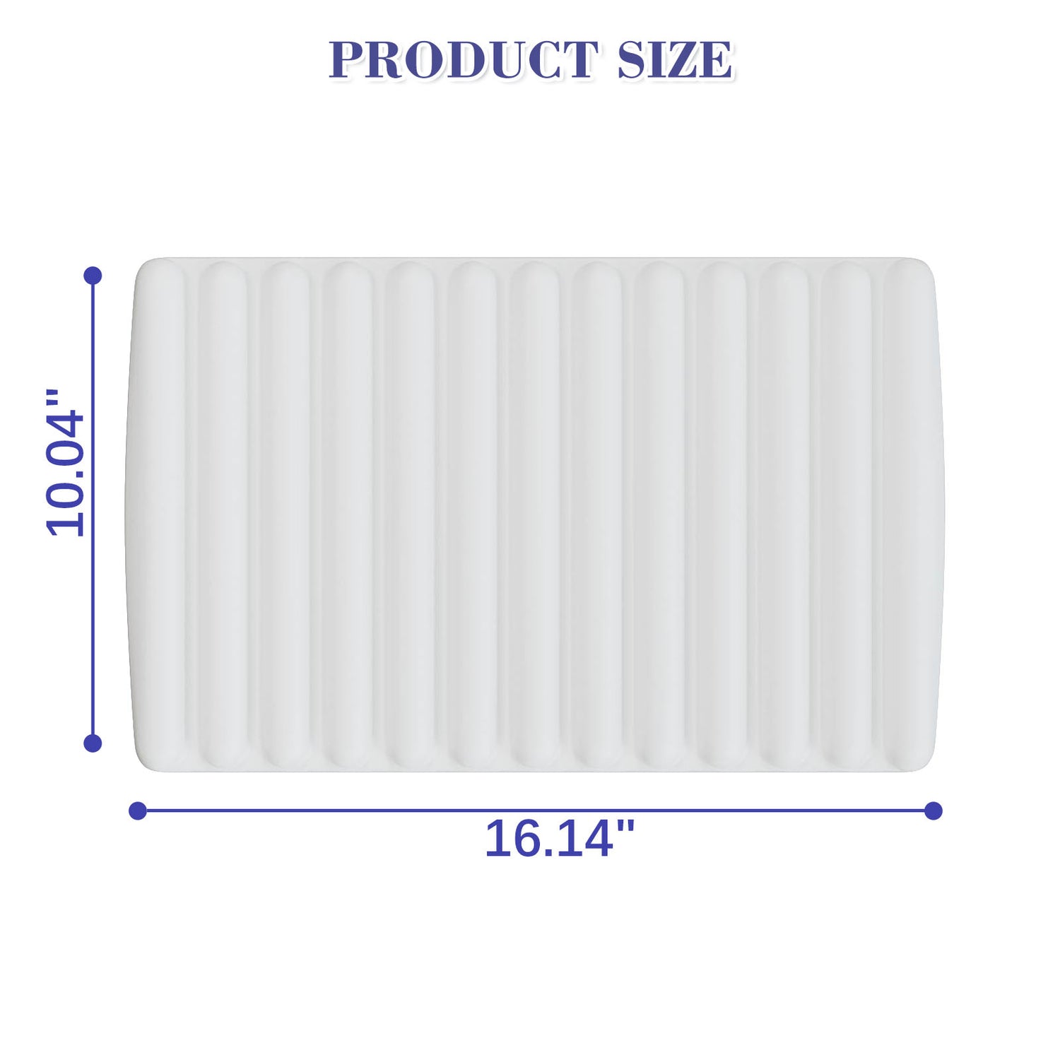 white bathtub pillow dimensions illustration