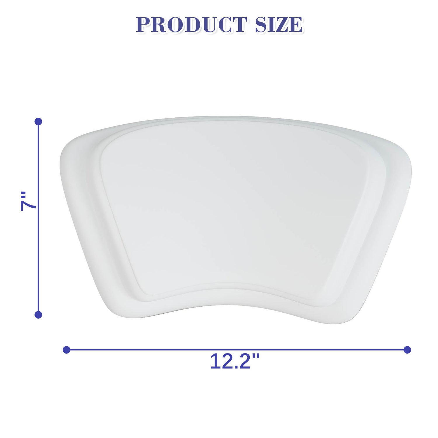 white polyurethane bath pillow dimensions