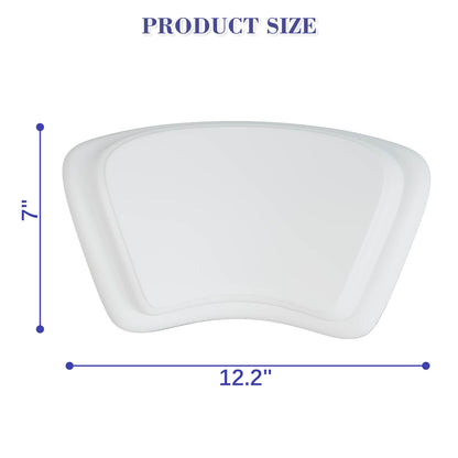 white polyurethane bath pillow dimensions