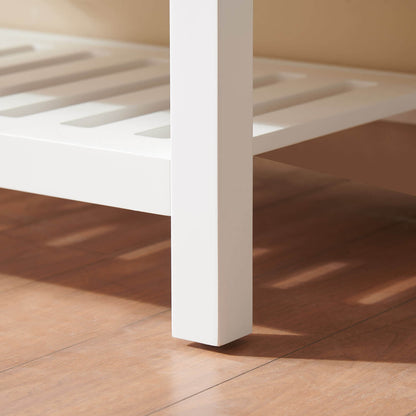 Mueble de baño independiente de 32" con estructura de madera maciza y parte inferior abierta