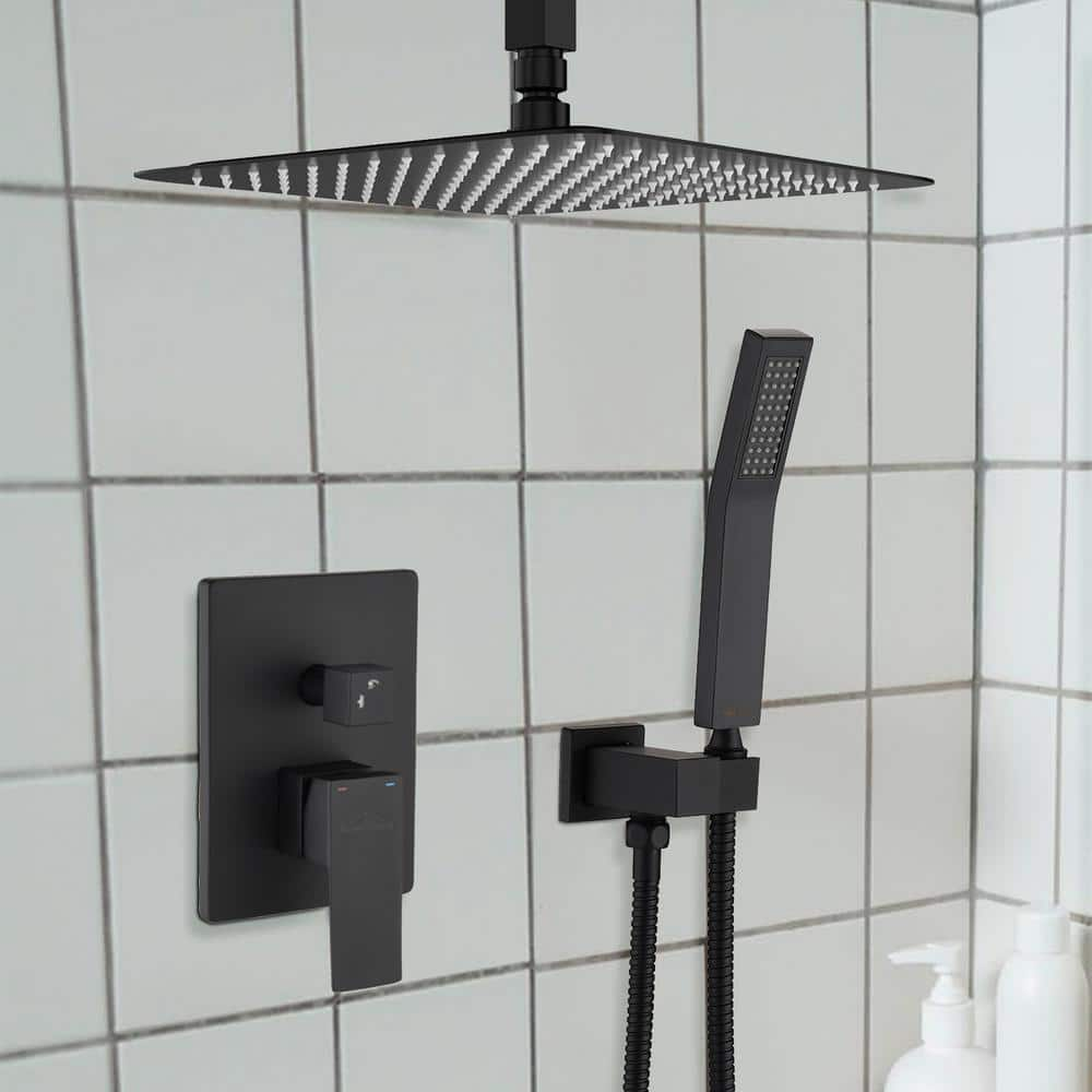 Giving Tree Shower System 2-Spray Patterns Dual Shower Heads with 10 in. Rain Ceiling Mount