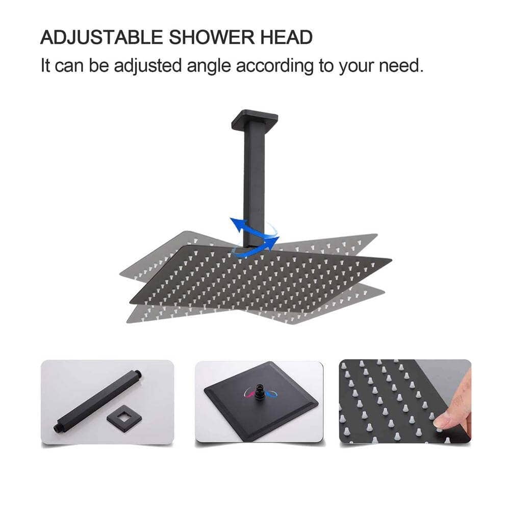 Giving Tree Shower System 2-Spray Patterns Dual Shower Heads with 10 in. Rain Ceiling Mount