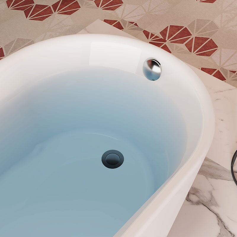61&quot; x 24&quot; Acrylic Trapezoid Freestanding Bathtub