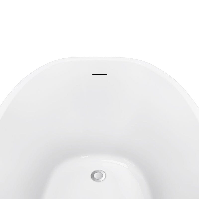 Giving Tree 59&quot; Acrylic Egg Shape Free Standing Tub for Bathroom