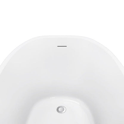 Giving Tree 59&quot; Acrylic Egg Shape Free Standing Tub for Bathroom