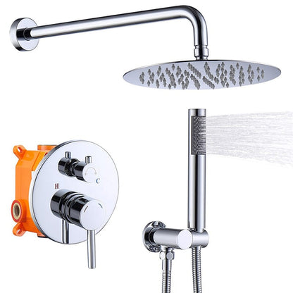 Giving Tree Wall Mounted Shower Set with 10&quot; Round Rainfall Shower Head