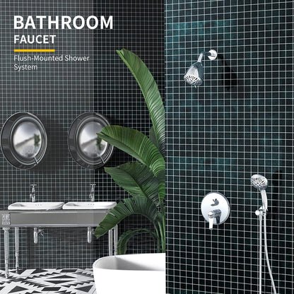 8 Spray Filtered Shower Head and Hand Shower for Small Bathroom