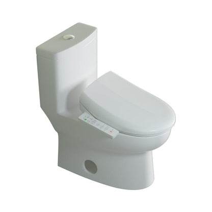 Elongated Smart Toilet Seat with Automatic Heating, Rinsing and Warm Air Drying