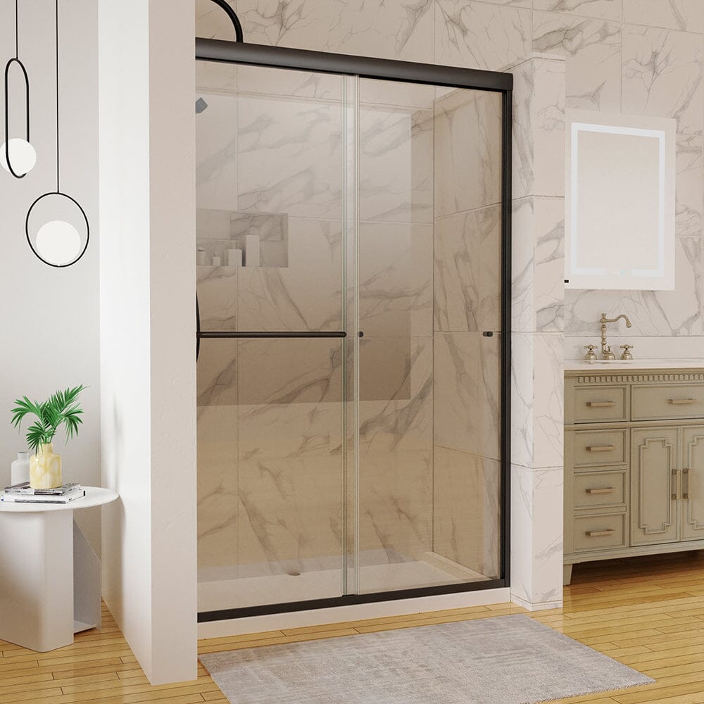 44-48&quot;W x 72&quot;H Shower Door Traditional Two-way Sliding with Handle
