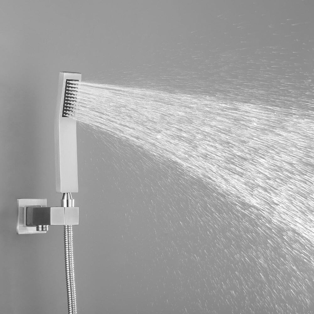 Giving Tree 2-Spray Patterns 10 Inch Bathroom Luxury Rain Mixer Shower Complete Combo Set