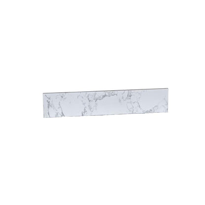 Giving Tree 43&quot; carrara white engineered stone vanity top backsplash