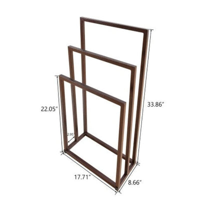 Bathroom 3 Tier Stainless Steel Freestanding Towel Rack Stand for Bath Floor Hand Towel
