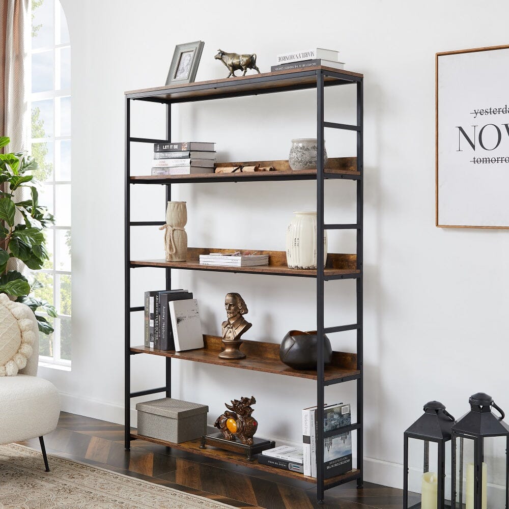 Dropship Bookshelf, Ladder Shelf, 4 Tier Tall Bookcase, Modern Open Book  Case For Bedroom, Living Room, Office (NATURAL) to Sell Online at a Lower  Price