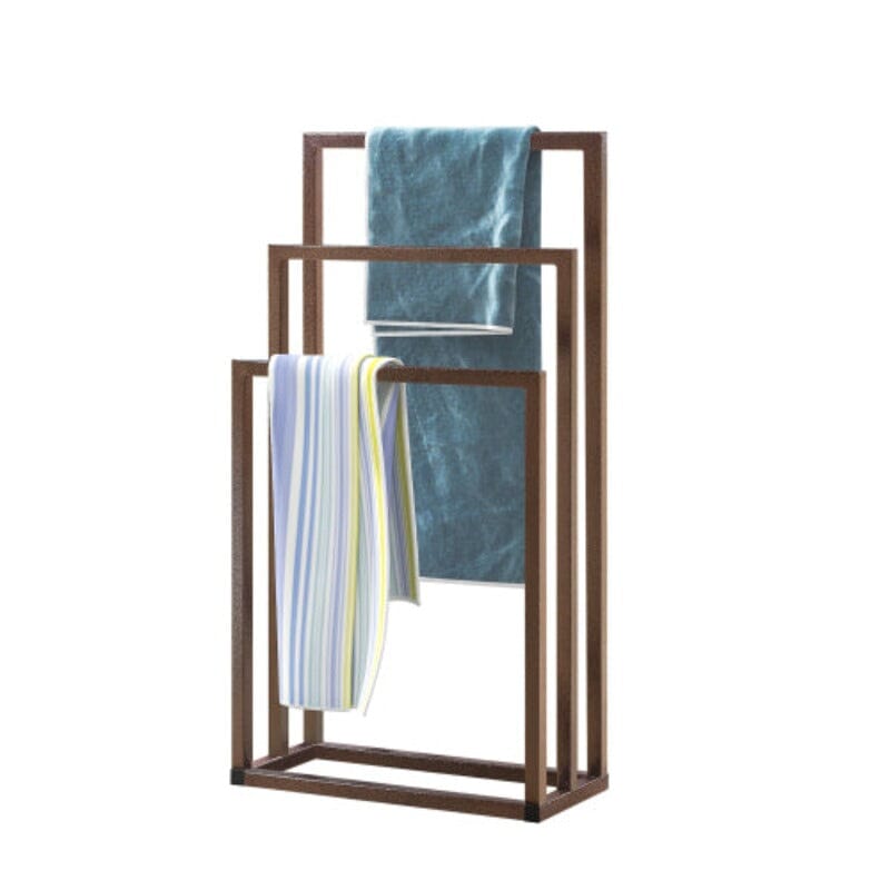 Bathroom 3 Tier Stainless Steel Freestanding Towel Rack Stand for Bath Floor Hand Towel