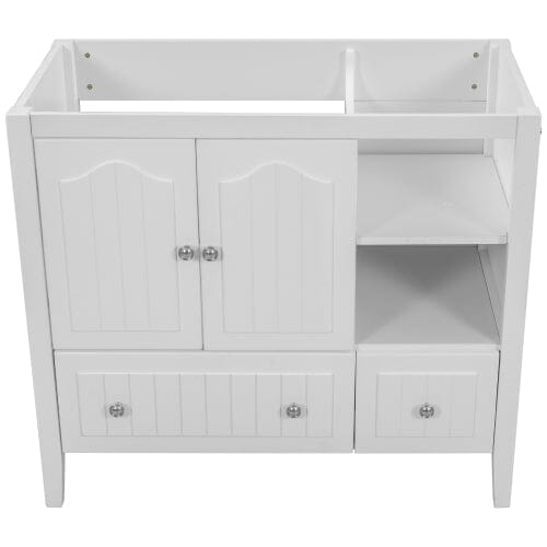 Giving Tree 36&quot; Bathroom Vanity Base Only, Solid Wood Frame and MDF Boards, White