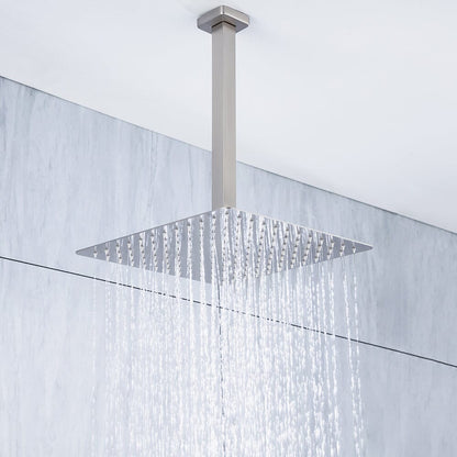 Ceiling Mount Shower 2 Spray Patterns with 2.5 GPM 12 in. Rain Shower Head Systems