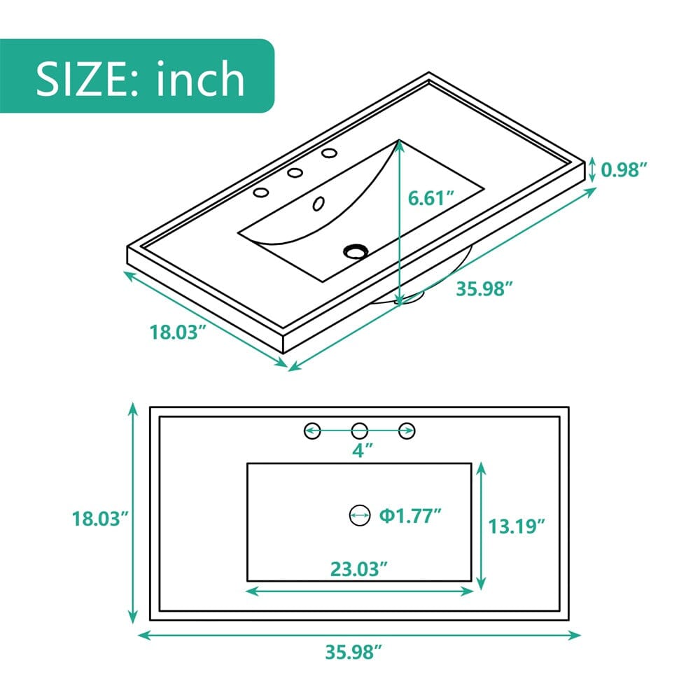 White Bathroom Vanity Top Sink Dimensions Instructions