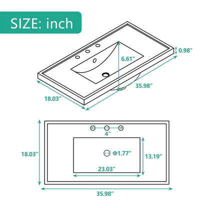 White Bathroom Vanity Top Sink Dimensions Instructions