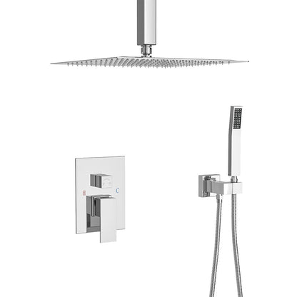 Giving Tree Shower System 2-Spray Patterns Dual Shower Heads with 10 in. Rain Ceiling Mount