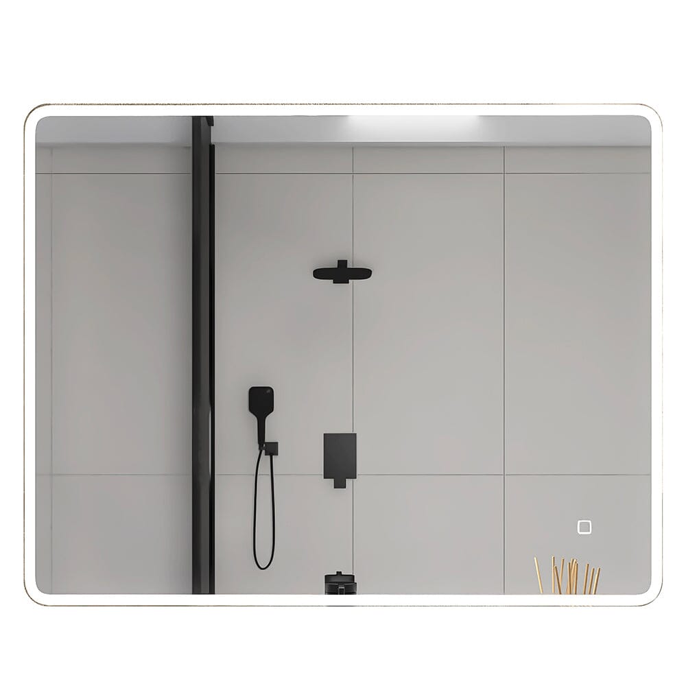 36 x 28 in. Rectangular Frameless Wall-Mount Anti-Fog LED Light Bathroom Vanity Mirror