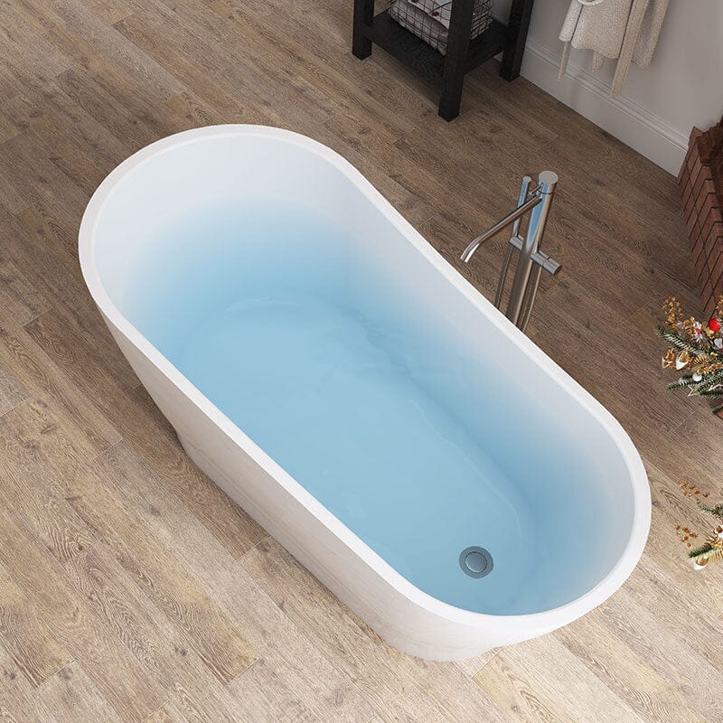 67&quot; Acrylic Single Slipper Tub Curve Shape Freestanding Bathtub