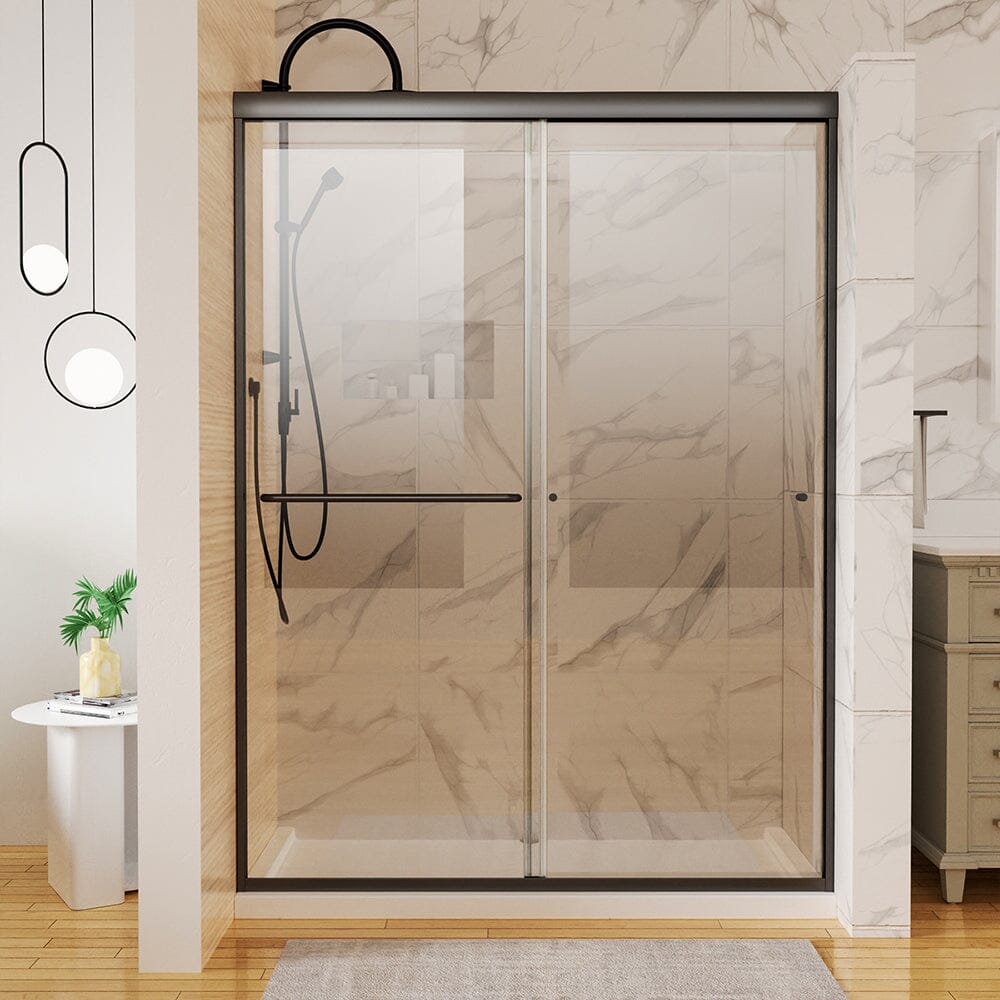 50-54&quot;W x 72&quot;H Shower Door Traditional Two-way Sliding with Handle