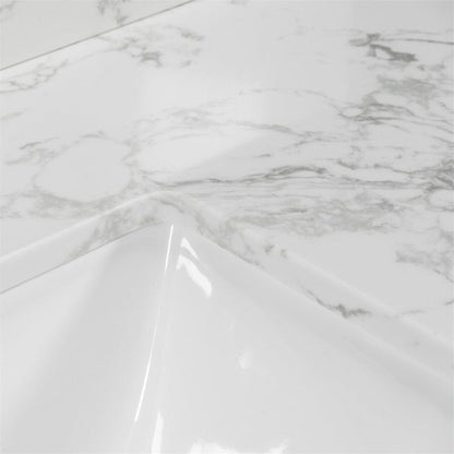Giving Tree 31‘’ bathroom vanity with rectangle ceramic sink with 3 faucet hole