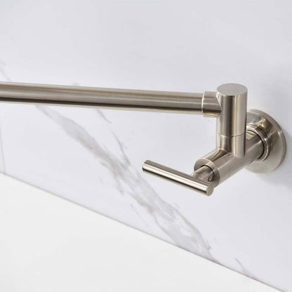 Giving Tree Double Handle Wall Mount Pot Filler Faucet with Solid Brass