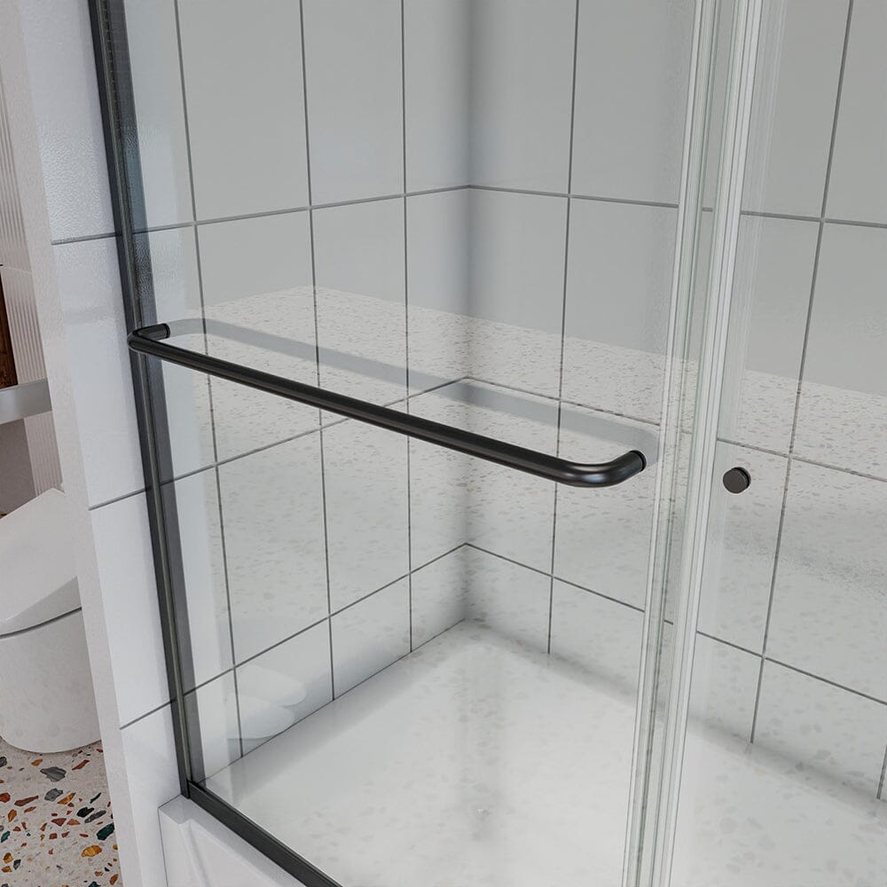 56-60&quot;W x 58&quot;H Shower Door Traditional Two-way Sliding with Handle