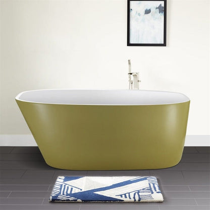 Giving Tree 59&quot; Acrylic Egg Shape Free Standing Tub for Bathroom